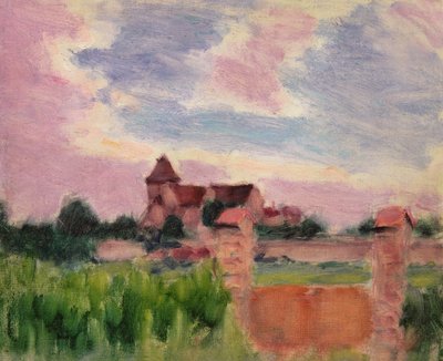 Paesaggio con una chiesa da Roderic O Conor